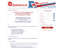 Tablet Screenshot of affiliates-centre.quotezone.co.uk